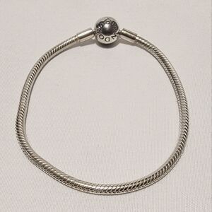 Pandora Ball Clasp Sterling Silver .925 Charm Bracelet